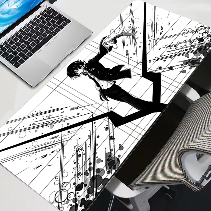 Pc Gaming Essentials Accessories - white anime Mouse Pad Gamer Essential