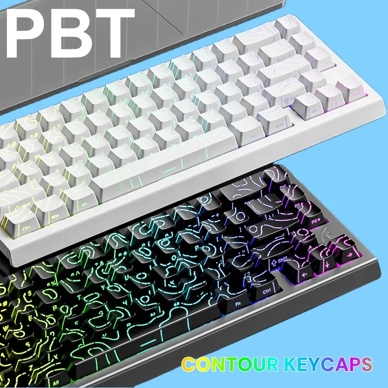 Gaming Accessories Aesthetic - Contour KM98 PBT Keycaps-Perfect Fit for