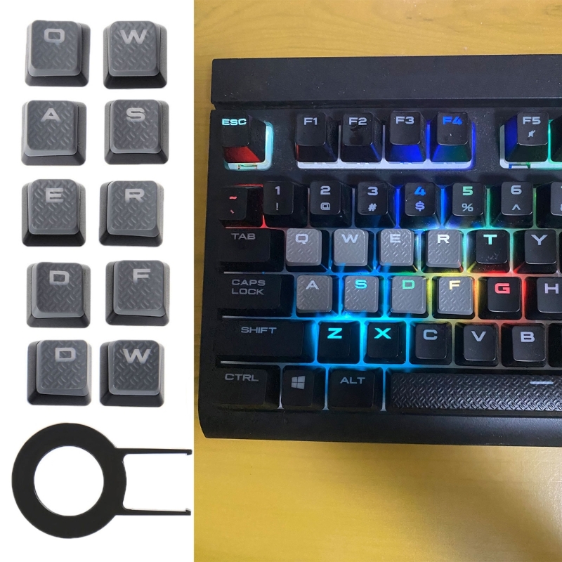 Gaming Accessories Aesthetic - 10 Phím Backlit Keycaps Chống Trơn