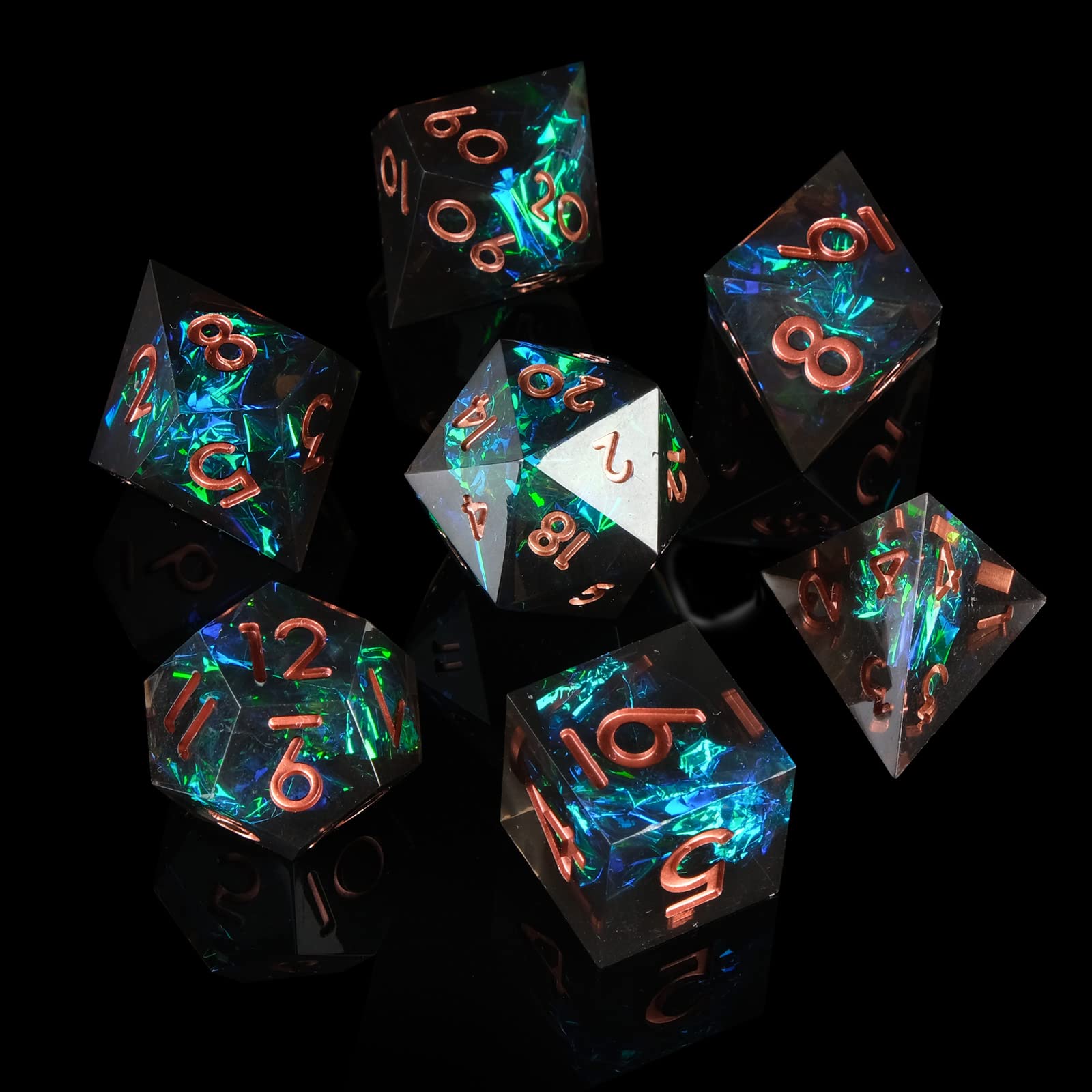 Gaming Handheld Accessories - Resin Sharp Edge DND Dice Set