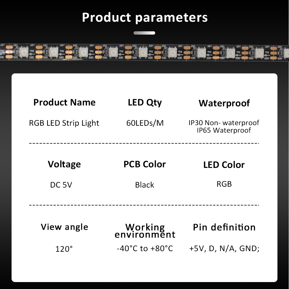 WS2812B 5V 3Pin ARGB LED Strip - đánh giá và giá Gaming Accessories Led