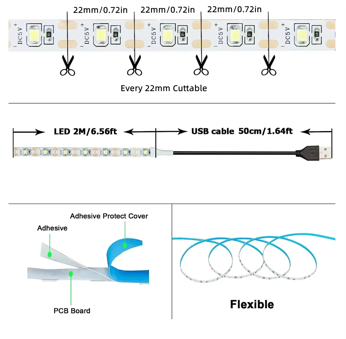 5V USB SMD2835 High Brightness - đánh giá và giá Gaming Accessories Led