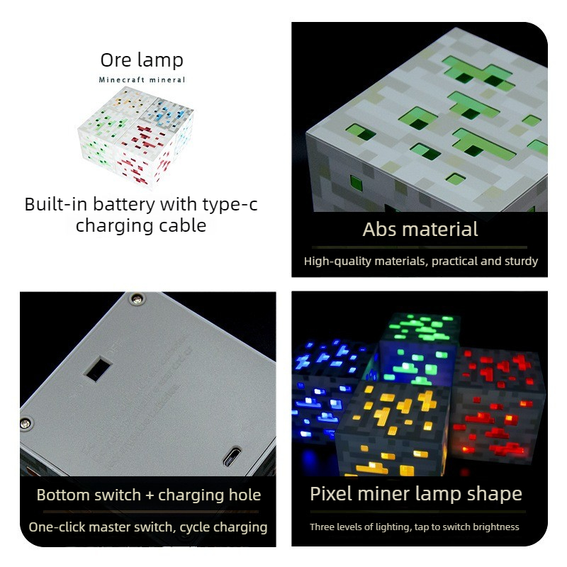 LED Night Light Game Torch Lam - đánh giá và giá Gaming Accessories Minecraft