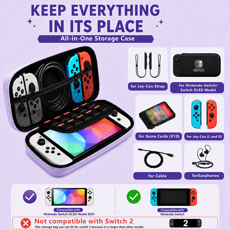Macaron Color Hard Storage Bag - đánh giá và giá Gaming Accessories Bag